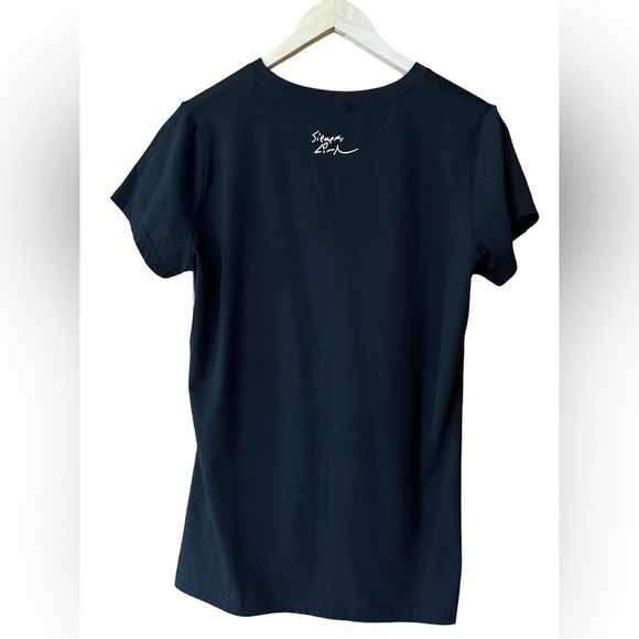 Official Lin Manuel Miranda Medium Black V-Neck Facetime & Signature T-shirt - Picture 3 of 5